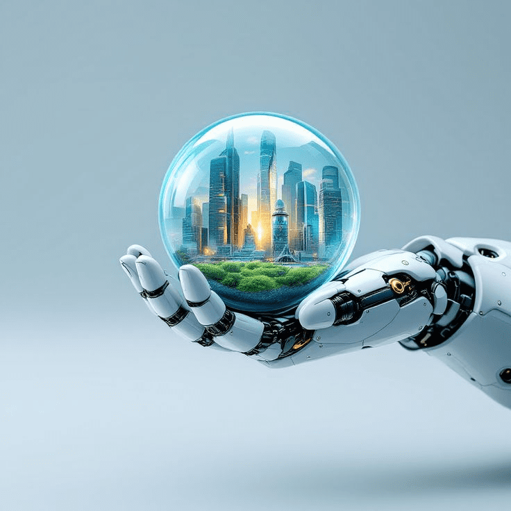 ai s blue glow powering smart city innovations ✨