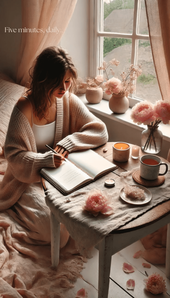 5 minute gratitude journal – a simple daily ritual for calm clarity