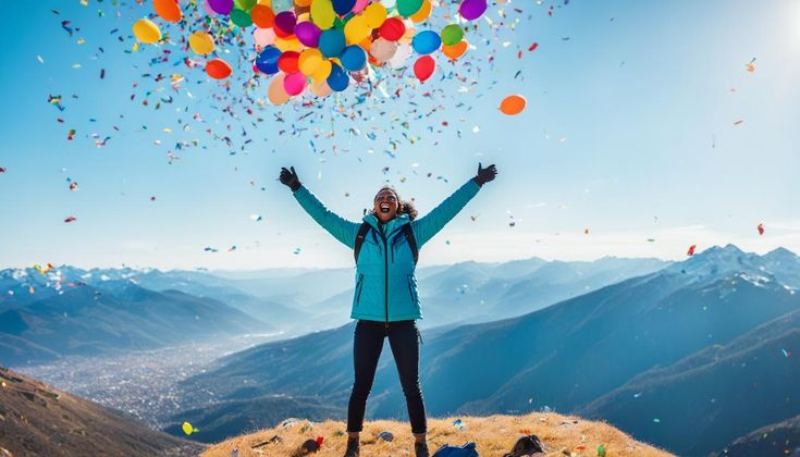 Positive mindset blog posts concept showing a person thinking positively and growing toward success and self-improvement