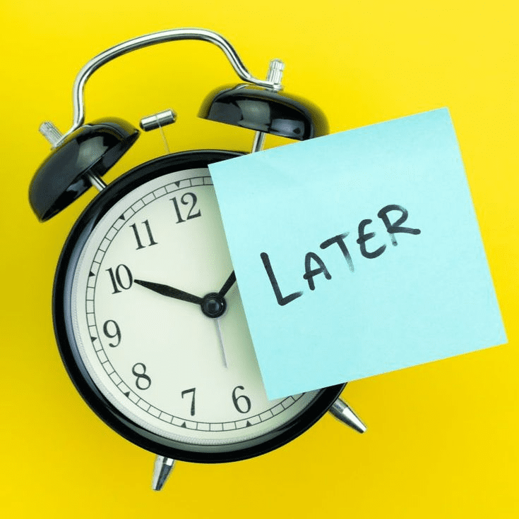 beat procrastination with the two minute rule!