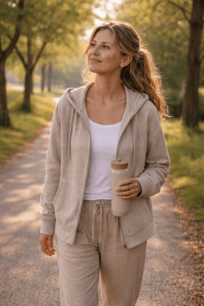 starting my day with a slow walk felt grounding