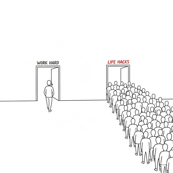 work hard or follow the crowd 